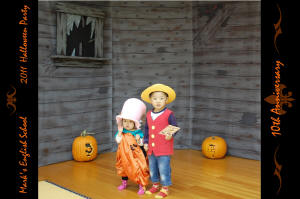 Chopper kid's costume with Luffy